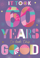 60th Birthday Card - Urban Style *
