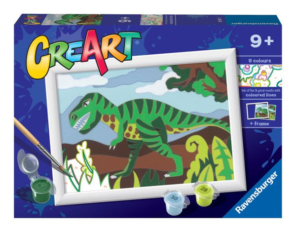 CreArt Paint by Numbers Roaming Dinosaurs