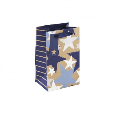Kraft Blue Star Perfume Gift Bag