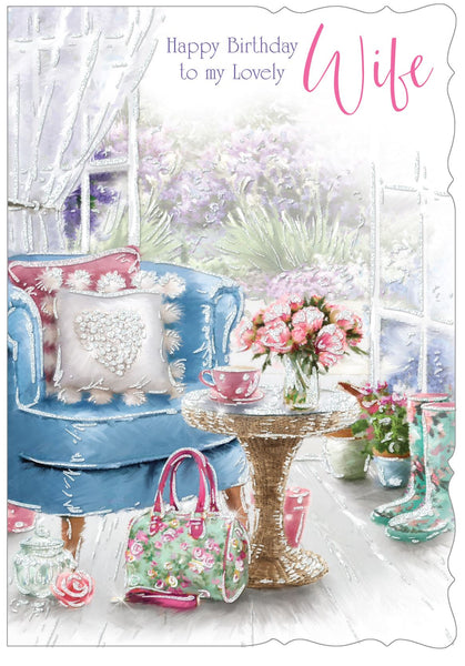 OTB STUDIO C50 - WIFE TRAD Birthday CARD*