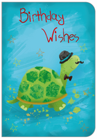 Happy Birthday Card -  Open Juvenile Tortoise