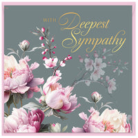 DESIGN BY VIOLET SQUARE CARD - HARMONY "DEEPEST SYMPATHY"