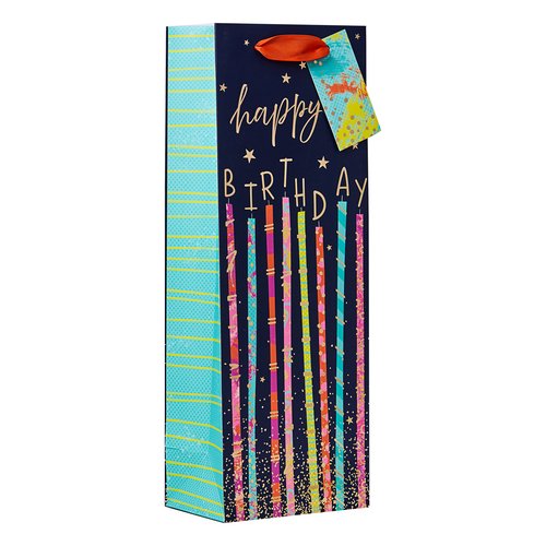 SIMON ELVIN BLUE CANDLES BOTTLE BAG