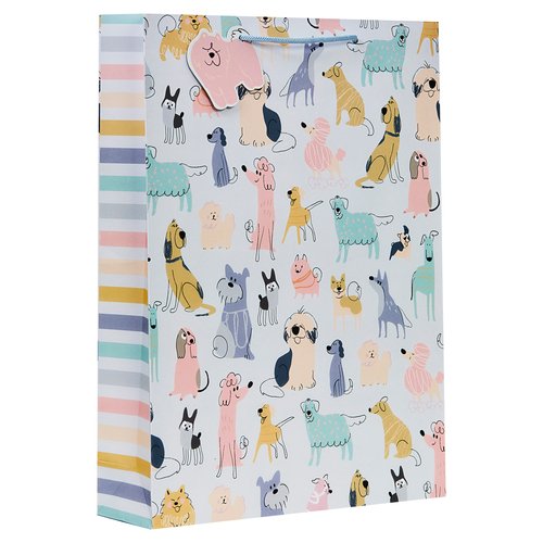 DESIGN BY VIOLET EXTRA LARGE GIFT BAG  - DOODLEY DOGS