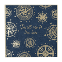 DESIGN BY VIOLET SQUARE CARD 12's - NOMAD "DIRECT ME TO THE BEER"