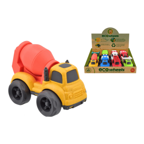 Bioplastic Construction Vehicles 10cm