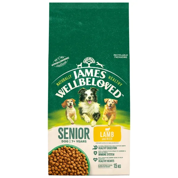 Jwb Adult Dog Senior Lamb & Rice Kibble 15kg