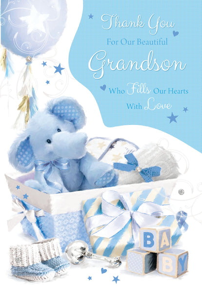 Thank You For Our Grandson Greeting Card