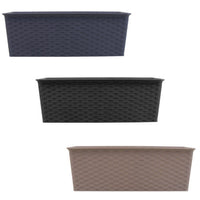 Rectangular Rattan Planter 30cm