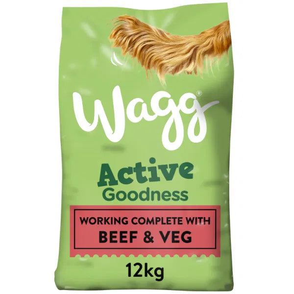 Wagg Active Goodness Beef & Veg 12kg