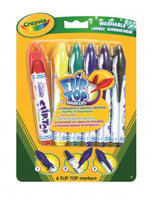 Crayola 6 Flip Top Markers ( 58-8332 )