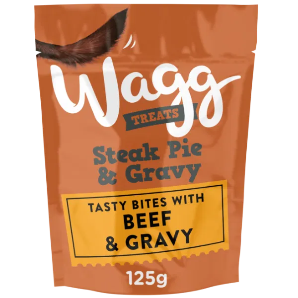 Wagg Steak Pie with Gravy Treats 125g