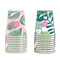 Summer Party Leaf Paper Cups 10 Pack