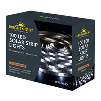 SOLAR LED BRIGHT WHITE STRIP LIGHTS 5M