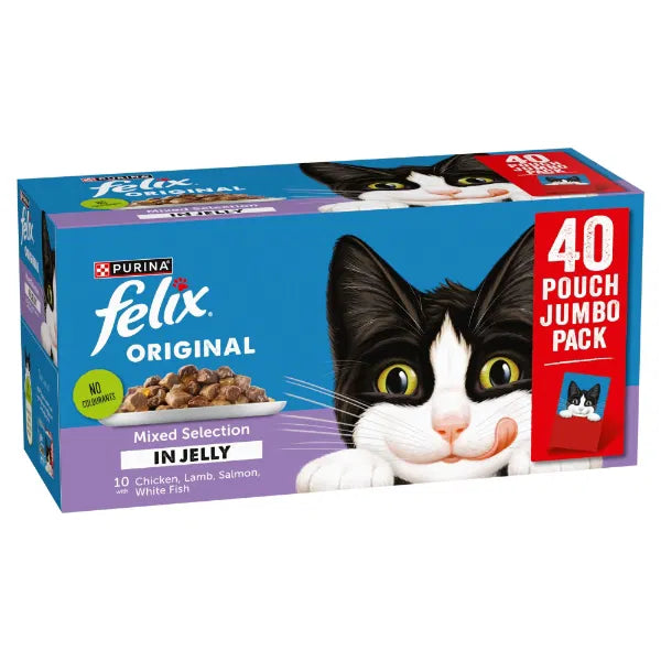 Felix Original Mixed selection in Jelly x 40 pouches