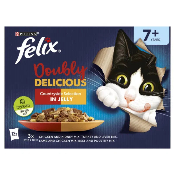 Felix As Good As It Looks SENIOR Doubly Delicious Meat  x 12