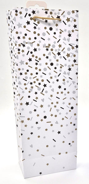 GIFTMAKER BOTTLE BAG - MIXED METALLIC CONFETTI