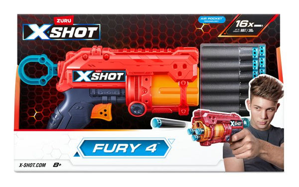 XSHOT Excel Fury 4 Blaster (16 Darts)