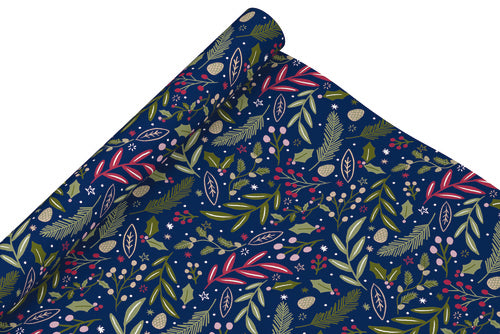 ECO NATURE 3M CHRISTMAS ROLL WRAP (SMARTWRAP) - FOLIAGE