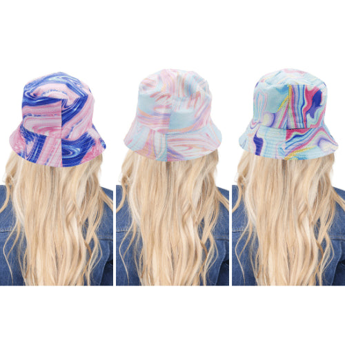 Ladies Tie Dye Design Bucket Hat