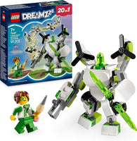 LEGO DREAMZzz Z-Blob’s Robot and Vehicle Adventures Set with 20 Build Options Including a Plane, Helicopter, Submarine and a Racing Car Toy, Birthday Gift for 7 Plus Year Old Boys & Girls 71487