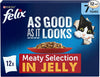 FELIX As Good As it Looks Senior 7+ Meat in Jelly Wet Cat Food 12x85g