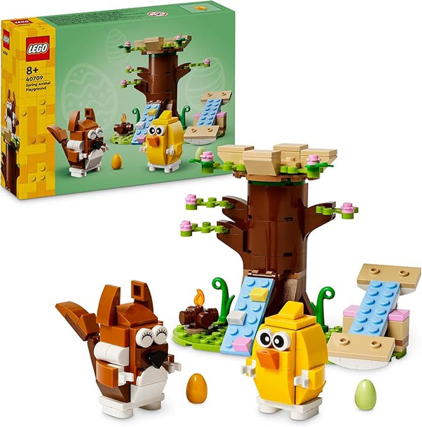 LEGO Spring Animal Playground Building Toy Set with Bird and Squirrel Figures, Tree-House Playset for Kids, Gift Idea for 8 Plus Year Old Boys and Girls Who Love Imaginative Play 40709