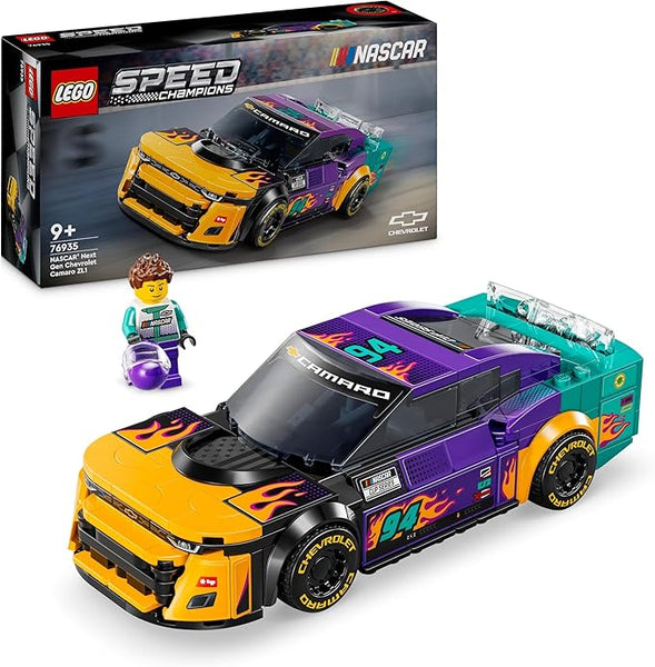 LEGO Speed Champions NASCAR Next Gen Chevrolet Camaro ZL1 Race Car Toy, Vehicle Playset for 9 Plus Year Old Boys & Girls,  76935