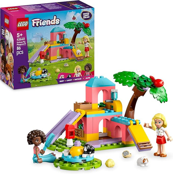 LEGO Friends Guinea Pig Playground Toy - incl. 2 Mini Dolls, 2 Animal Figures and Lots of Pet Care Accessories - Creative Birthday Gift for 5+ Year Old Girls - 42640
