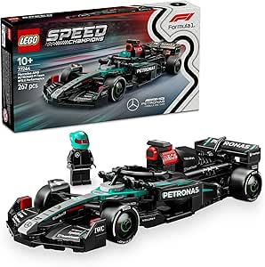 LEGO Speed Champions Mercedes-AMG F1 W15 Race Car Toy with a Collectible Formula 1 Driver Minifigure - Model Kits for 10+ Year Old Boys & Girls or Adult Motorsport Fans 77244