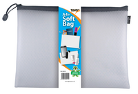 TIGER A4+ SOFT ZIP BAG ASSORTED COLOURS
