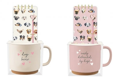 Dog Mug and Notebook Set