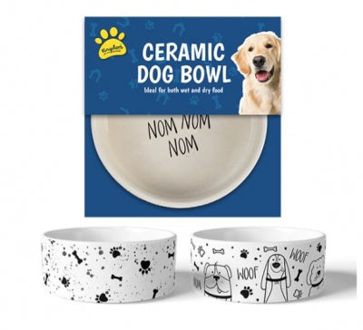 Dog Ceramic Bowl 13cm
