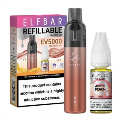 Elf Bar EV5000 Refillable Vape Apple Peach