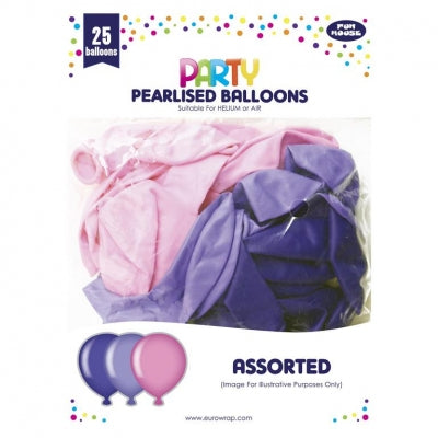 25PK PARTY BALLOONS PINK