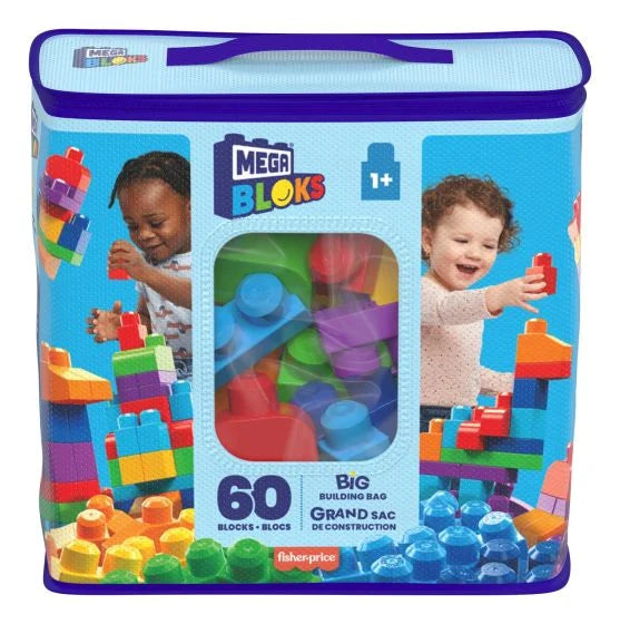 Mega Bloks 60 Piece Big Building Bag Blue