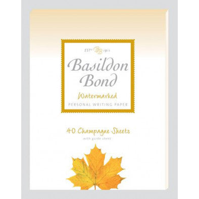 Basildon Bond 40 sheets Champagne Writing Pad