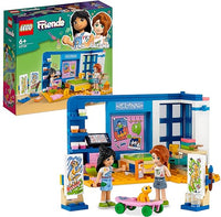 LEGO Friends Liann's Room, Art-Themed Bedroom Playset with Pet Gecko, Liann & Autumn Mini-Dolls, Collectible Toy for Kids, Girls and Boys Aged 6 Plus, Small Gift Idea, 2023 Characters 41739