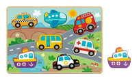 Wooden Transport Chunky Puzzle