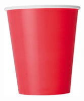 8 Pack Ruby Red 9oz Paper Cups