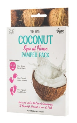 Coconut Spa Pack: Hand Mask, Foot Mask & Sheet Mask