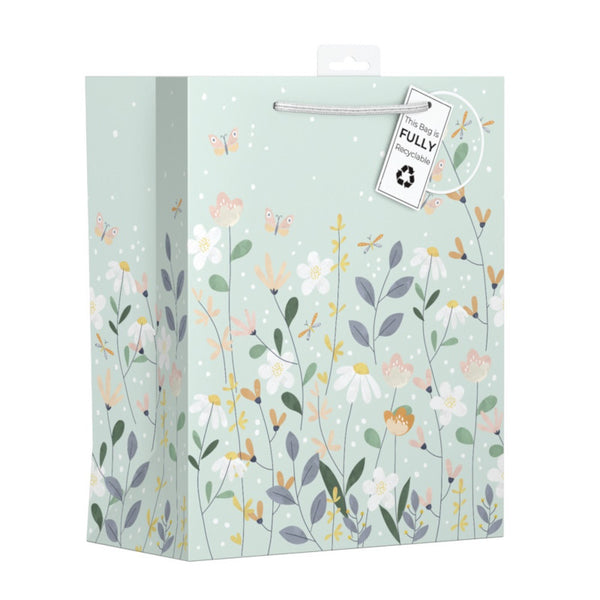 Delicate Flowers Gift Bag Large