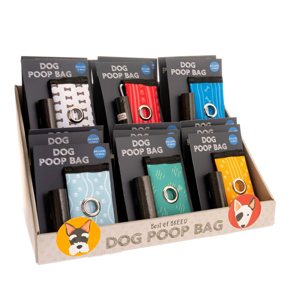Dog Poop Bag Clips In Colourful Designs