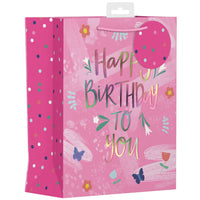 Female Birthday Text Gift Bag - Medium