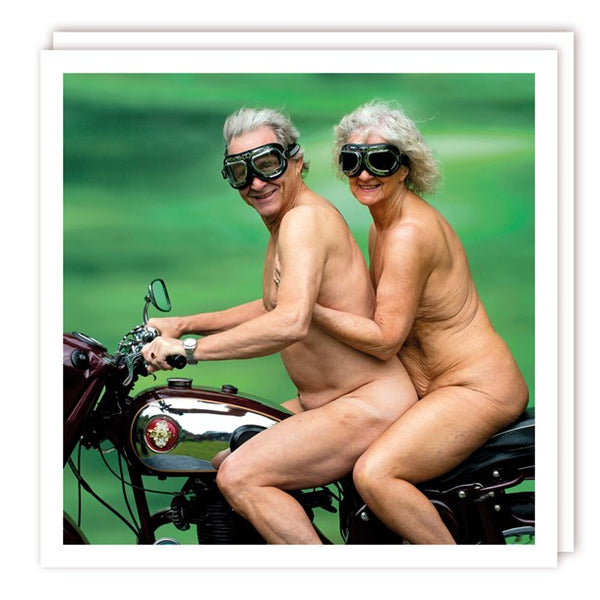 Naughty Nudes Riding A Motorbike