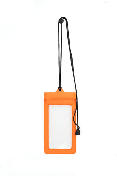 Orange Waterproof Phone Sleeve