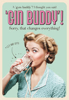 Greeting Card - Open Humour - General - Gin Buddy