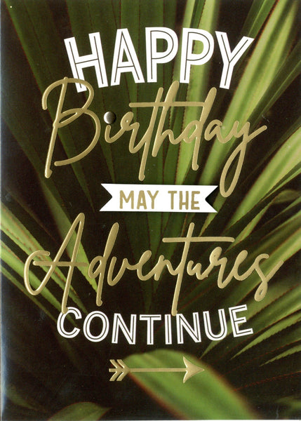 Palm Leaf - Open Birthday