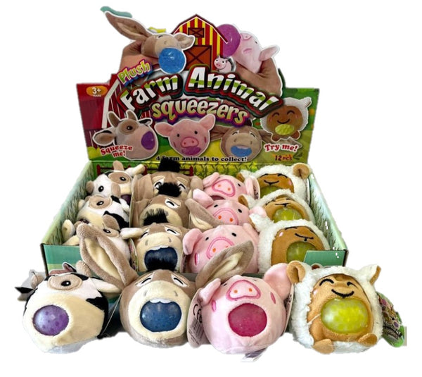 Farm Animal Squeexers Plush Toy