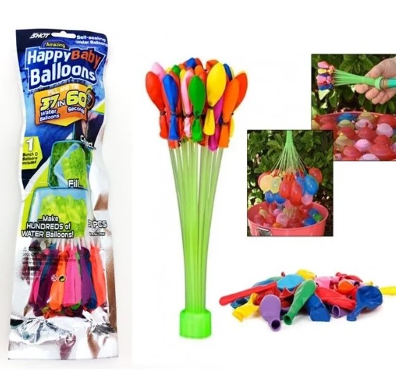 Magic Self Tying Water Balloons / Bombs 37 Pack